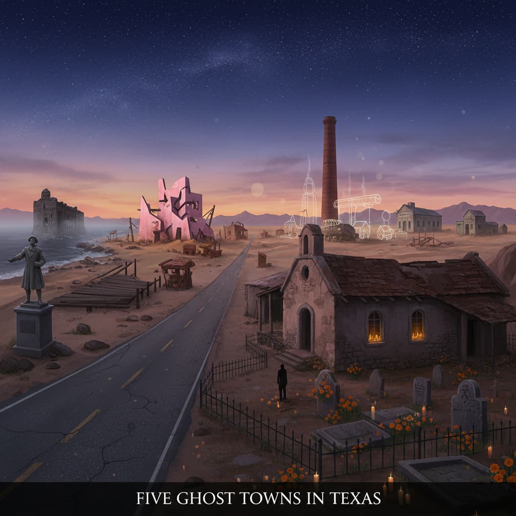 Five Ghost Towns Texas